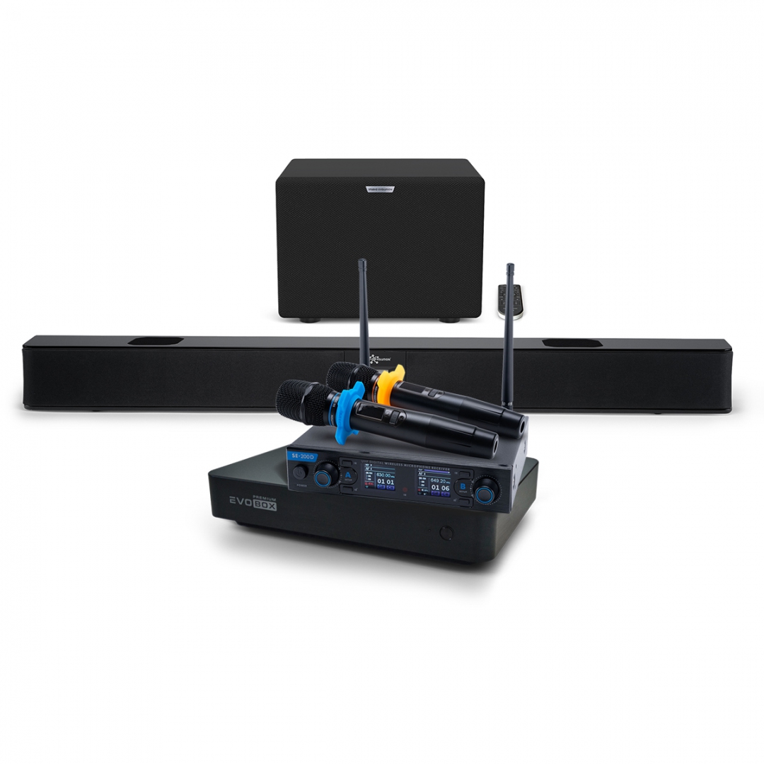 Hi-End караоке-система EVOBOX Premium + EvoSoundBar (саундбар с караоке) в Новочебоксарске