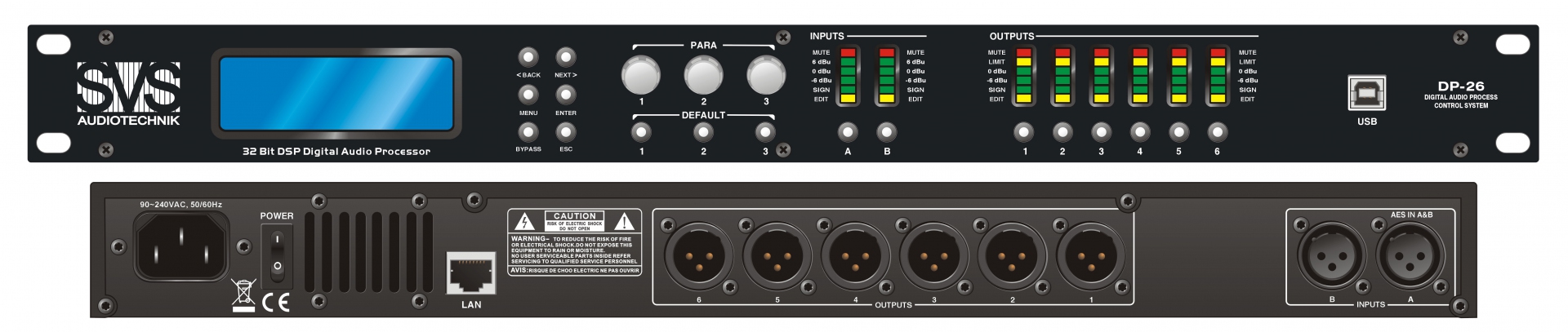 SVS Audiotechnik DP-26 Цифровой процессор: 2 входа 6 выходов в Новочебоксарске