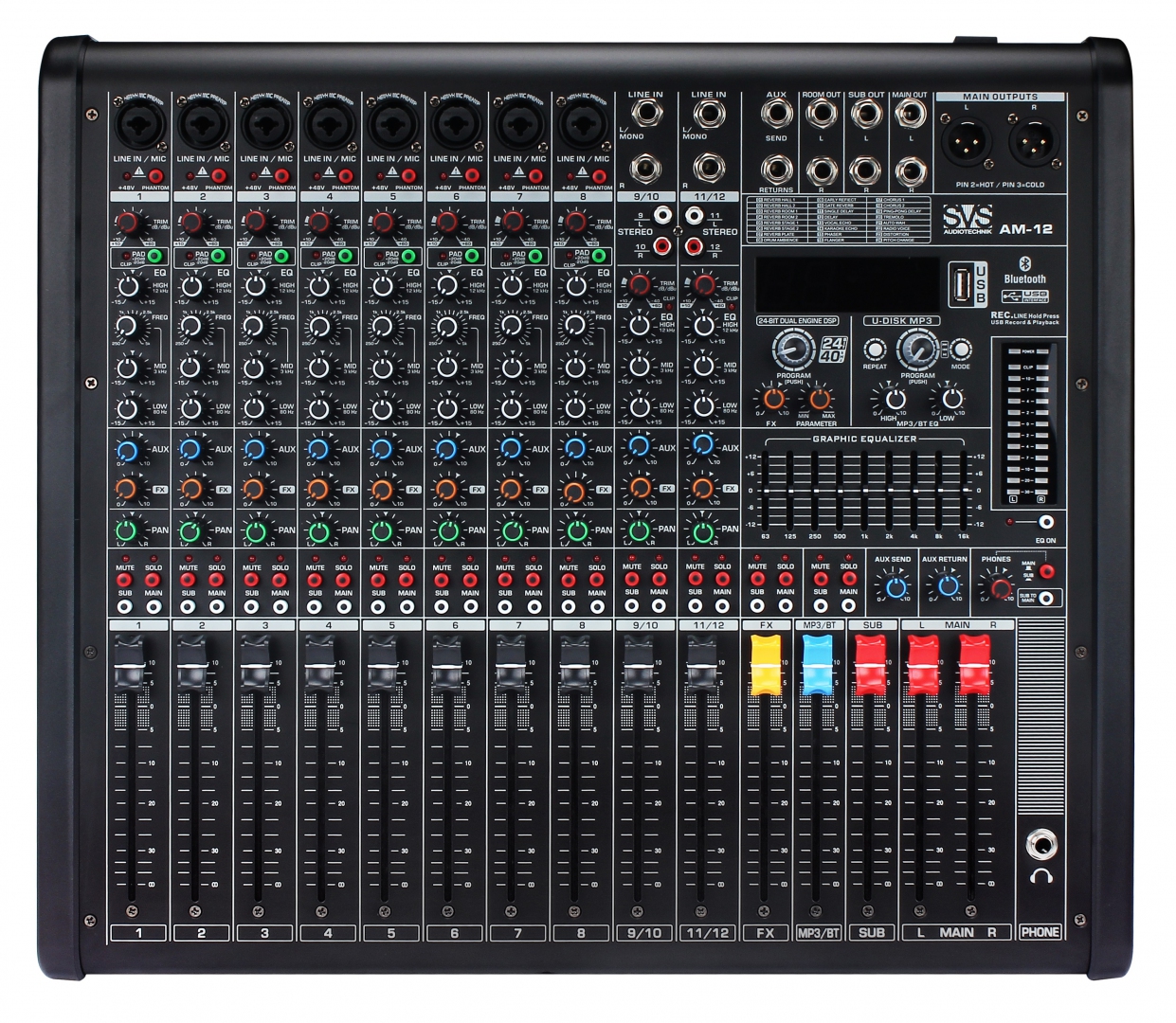 SVS Audiotechnik mixers AM-12 Микшерный пульт аналоговый, 12-канальный в Новочебоксарске