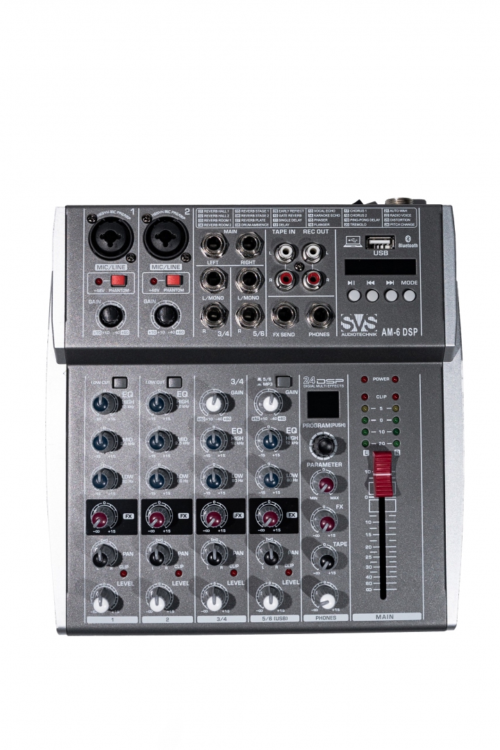SVS Audiotechnik mixers AM-6 DSP Микшерный пульт аналоговый, 6-канальный SVS Audiotechnik mixers в Новочебоксарске